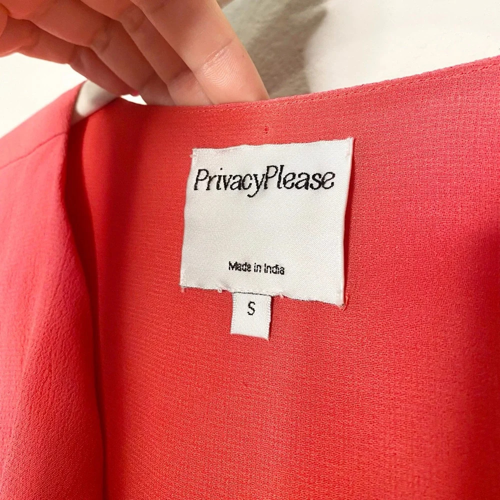 Privacy Please June Ruffle Short Sleeve Wrap Mini Dress - Picture 8 of 8